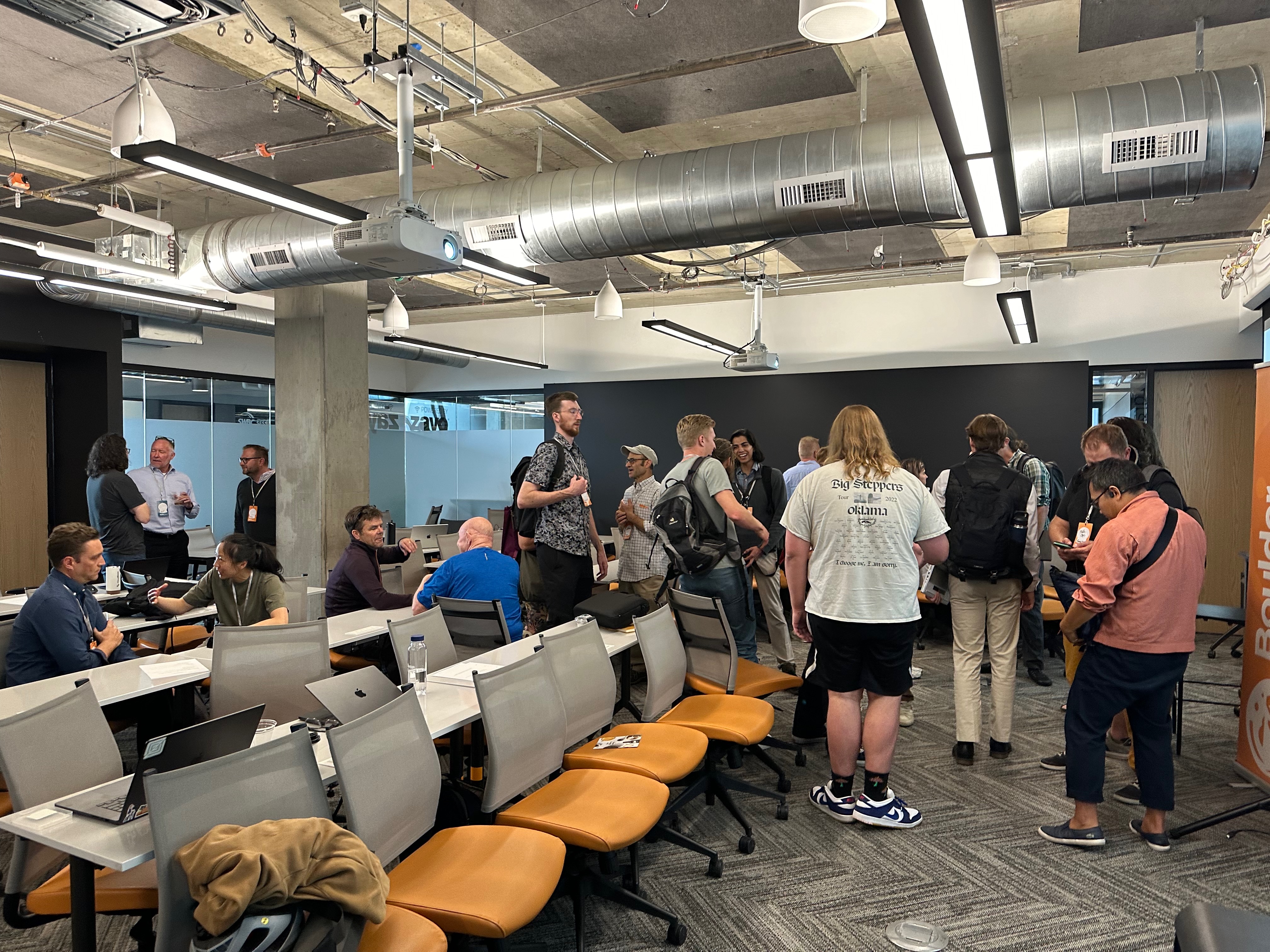 Intense coding session at last year's hackathon