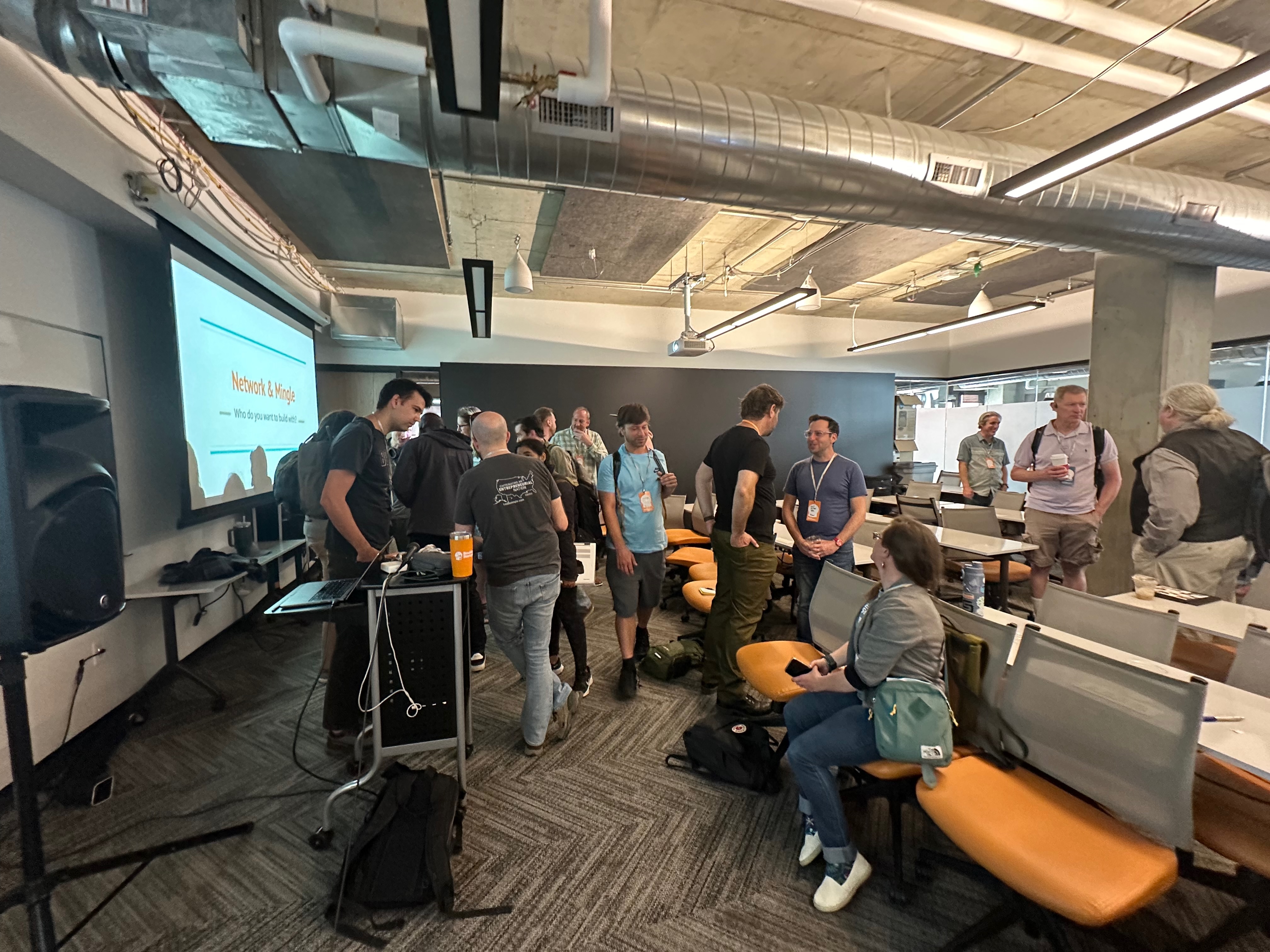 Mentors providing guidance to teams